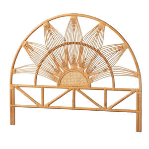 Tête de lit en rotin tressé faite à la main au Vietnam, tête de lit cintrée, mobilier de chambre à coucher, vente en gros, motif tournesol, prix compétitifs - Product Image 1