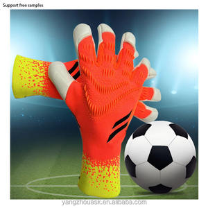Goalkeeper Gloves Black With Neon Green Accents Full Finger Non Slip Breathable Adjustable Wrist <b>Strap</b> Unisex - Product Image 3