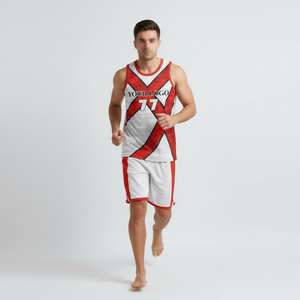 Ensembles d'uniformes de basketball unisexes personnalisés en gros – Professionnels, respirants, séchage rapide, confortables, grandes tailles, protection UV, été - Product Image 4