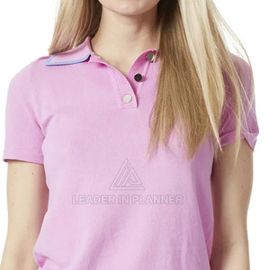 เสื้อผู้หญิงคุณภาพพรีเมียมลดราคาพิเศษ ออกแบบเองได้ สีพื้น ผ้าถักลำลอง 100% คอตตอน แห้งเร็ว ระบายอากาศได้ดี - Product Image 5