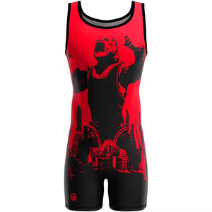 Latest Powerlifting <b>Singlets</b> Unisex <b>Wrestling</b> <b>Singlet</b> Custom Doublets <b>Singlets</b> with Sublimation <b>Men's</b> Fighting Suit - Product Image 1