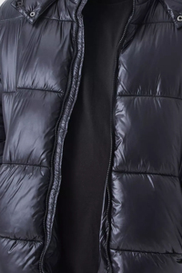 Veste matelassée d'hiver respirante et coupe-vent de haute qualité, imperméable, en nylon, avec capuche amovible à cordon de serrage et poignets élastiqués - Product Image 4