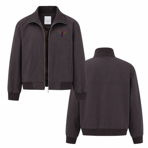 Mens Casual Bomber <b>Jacket</b> <b>Zip</b> <b>Up</b> Lightweight Windbreaker Plain Blank <b>Jacket</b> Custom Logo Streetwear USA EU Style - Product Image 1