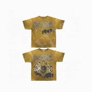 Camiseta Ligera de Manga Corta para Hombre, 100% de Alta Calidad, Color Liso, Estilo Vintage Lavado, con Diseño de Logotipo Impreso en DTF, Estilo Urbano - Product Image 2