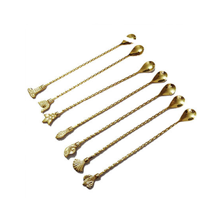 Cuchara de Barra de Latón de Diseño Simple, Larga y Retorcida, con Mango de Diferentes Tamaños, Herramientas de Barra al Precio Más Bajo - Product Image 1