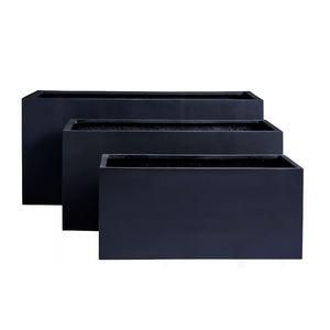 Macetas Cuadradas Nórdicas Simples, Macetero para Interiores y Exteriores, Uso en Suelos, Plástico Reforzado con Fibra de Vidrio, Tallado a Mano, Duradero - Product Image 2