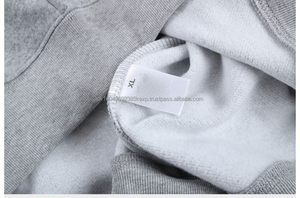 Diseña tu propia sudadera de alta calidad 100% algodón liso para hombre, sudadera de gran tamaño con cuello redondo personalizada al por mayor - Product Image 6