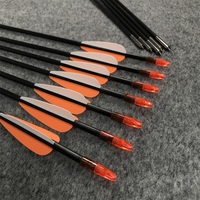 Flèches d'entraînement personnalisées en fibre de verre 6075, flèches de tir à l'arc en fibre de verre de 6 mm pour arc classique, fabricant d'usine de matériel de tir à l'arc