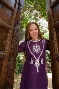 Nueva Colección de Ropa de Verano en Oferta, Salwar Kameez Pakistaní de 2 Piezas, Tela de Lino, Reversible, de Secado Rápido, con Lentejuelas y Encaje, Estilo Casual - Product Image 4