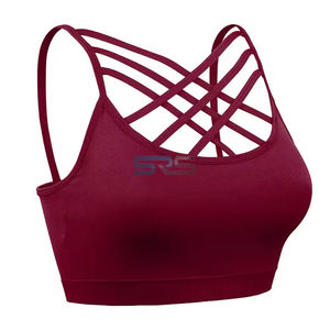 Soutien-gorge de sport respirant à maintien moyen sans coutures à motif écossais avec logo frontal pour femme – Collection Fitness – Offre Spéciale - Product Image 5