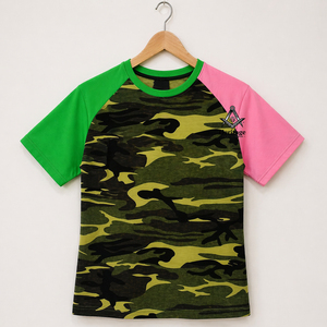 เสื้อยืดคอกลมผ้าฝ้ายระบายอากาศได้ดีเป็นมิตรกับสิ่งแวดล้อมสำหรับฤดูร้อน ปักลายกรีกแบบสั่งทำพิเศษสำหรับชมรมหญิง HMR Alpha Kapa - Product Image 1