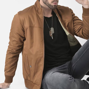 Blouson bomber décontracté moderne pour homme, léger et confortable pour le quotidien, doublure douce, nylon, fermeture éclair lisse - Product Image 6