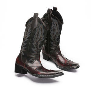 Professional Cowboy Shoes Horse Riding <b>Boot</b> Waterproof Western Cowboy <b>Boots</b> for Men High Quality - Product Image 4