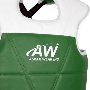 Protège-ventre unisexe en PU vert pour le taekwondo, équipement de protection pour l'entraînement aux arts martiaux - Product Image 4
