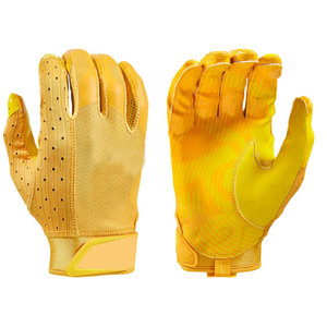 New Design Professional American Football <b>Gloves</b> Wholesale In Yellow Colour Custom Made Protective American Football <b>Glove</b> - Product Image 1