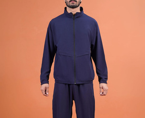 Survêtements de sport pour hommes de qualité supérieure, imprimés sur mesure, avec fermeture éclair, en microfibre coupe-vent et nylon - Product Image 5
