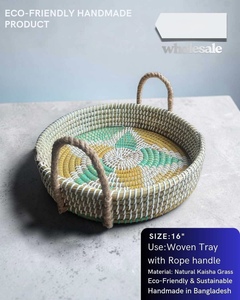 Paniers en jonc de mer écologiques en gros pour le stockage alimentaire et la décoration intérieure, fabriqués au Bangladesh - Product Image 1