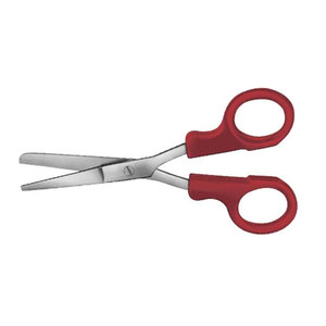 Ciseaux chirurgicaux manuels pour la coupe de pansements, pour infirmières, à lame droite et arrondie, 145 mm (5,34 po), en acier inoxydable, universels, MERICON - Product Image 5