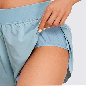 Shorts cyclistes taille haute pour femmes, sans couture, pour l'entraînement, la course et le cyclisme, vente en gros, shorts de compression personnalisés pour le fitness et la gym - Product Image 2