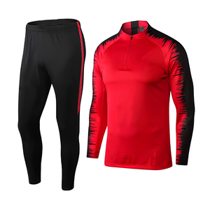 Football Training Suit Tracksuit Mens Full <b>Zip</b> <b>Hooded</b> No Hood Stand Collar Pullover Slim 100% Polyester Quick Dry - Product Image 3