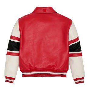 Chaquetas de Cuero Auténtico para Motociclistas Avirex, Diseño Personalizado de Alta Calidad, Cuello Camisero, Chaquetas de Cuero Avirex para Hombre de Invierno - Product Image 6