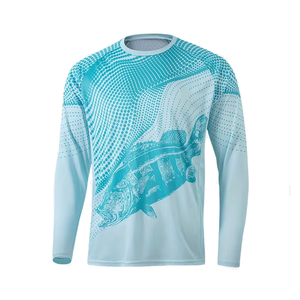 Camiseta de Manga Larga con Cuello en V para Hombre, Corte Regular, Verano, 100% Poliéster, Ecológica, Secado Rápido, Impresión por Sublimación, Superventas - Product Image 1