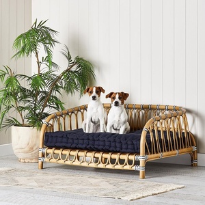 Cama rectangular grande para perros, camas para perros de ratán sostenible, cesta para dormir para mascotas, sofás tipo lounge para gatos - Product Image 6