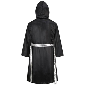 Robe de boxe de haute qualité, sur mesure, en satin coloré, avec capuche, vêtements d'arts martiaux, robe de boxe à vendre - Product Image 1