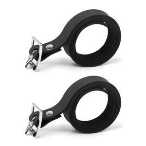 Sangles éperons en cuir de vache, fait sur mesure avec boucle en alliage, accessoires d'équitation durables et solides - Product Image 1