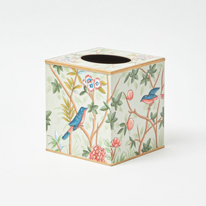 Caja de pañuelos rectangular de madera y MDF esmaltado, la más vendida, para mesa de comedor, de Blossom Craft India. - Product Image 3