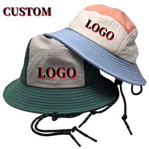Custom Unisex <b>Bucket</b> <b>Hat</b> Color Blocking Mesh Adjustable Outdoor Spring Summer Casual Adult <b>Hat</b> - Product Image 1