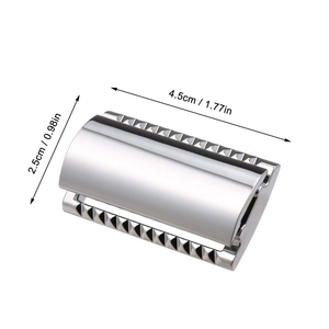 Classic Men's Luxury Safety <b>Razor</b> with Adjustable Mild Hair Removal for Face & <b>Bikini</b> Areas Single Blade Stainless Steel - Product Image 6