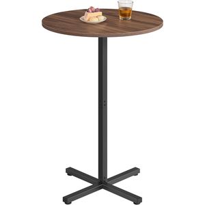 Mesa de Bar Moderna de Estilo Industrial para 2-3 Personas, Fácil de Montar, 23.6 x 4, Base Cruzada de Metal, Mesa de Cóctel - Product Image 1