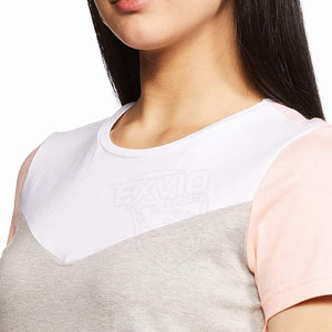 100% Cotton <b>Top</b> Selling High Quality Women T-Shirt <b>Plus</b> <b>Size</b> Breathable Factory Made Women T-Shirt For Online Sale - Product Image 5
