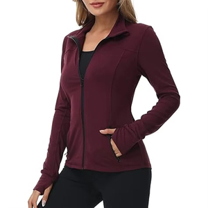 New Fashion Outdoor Casual Women <b>Yoga</b> <b>jacket</b> in top quality reversible breathable Women <b>Yoga</b> <b>jacket</b> with color customized - Product Image 2