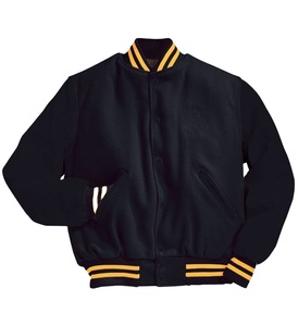 Custom Logo 2026 Wholesale Manufacturer Blank Jacket Men Baseball Varsity Jacket Woolen with Leather Sleeve Casual <b>Coat</b> 2026 - Product Image 1