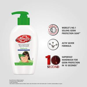 Savon liquide antibactérien biologique Lifebuoy pour le bain, le lavage des mains et les soins corporels - Product Image 3