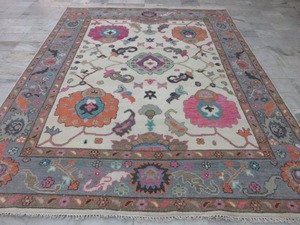 Alfombra Persa Floral Anudada a Mano, Rectangular, de Lana, Pelo Medio, para Sala de Estar, Decoración del Hogar, con Base Antideslizante de Goma - Product Image 2