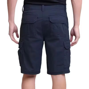 Summer Men's High Street Elastic Waist <b>Cargo</b> <b>Shorts</b> Quick Dry Breathable Spandex/Polyester Solid Color Pattern Hot <b>Shorts</b> - Product Image 5
