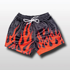 Shorts de baseball pour homme en coton 100% noir, taille élastique, séchage rapide, décontracté, sport - Product Image 4