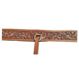 Cincha de caballo occidental de cuero Premium con logotipo personalizado, sillín suave duradero, Cinch Rein, productos de caballo personalizables - Product Image 4