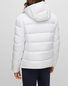 Custom Logo High Gloss Orange Puffer Jacket Unisex Shiny <b>Bubble</b> <b>Coat</b> Hooded Summer Streetwear OEM Waterproof Reflective - Product Image 5