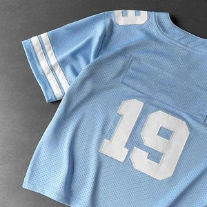 Nuevo diseño personalizado de camiseta de fútbol americano transpirable, uniforme de fútbol americano de talla grande, ropa deportiva 100% poliéster - Product Image 6