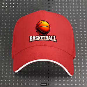 Une casquette de baseball avec motif de basket-ball, adaptée aux hommes et aux femmes, légère et réglable, idéale pour l'extérieur. - Product Image 3