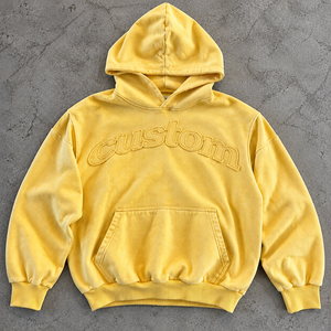 Pull à capuche en molleton de coton côtelé pour hommes, idéal pour les marques de vêtements américaines, vente en gros et fourniture en vrac sous marque privée - Product Image 6
