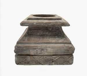 Vintage Distressed Wood Tissue Box Cover Square Metal Free Decorative Tissue Holder for Home Hotel <b>Bathroom</b> - Product Image 3