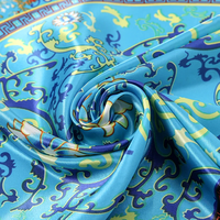 Moda Kare ipek eşarp Kadın Lüks Marka Saten Baskı Başörtüsü Atkılar Bandana Kadın Şal Wrap Kafa Bandı Fular 90*90 cm