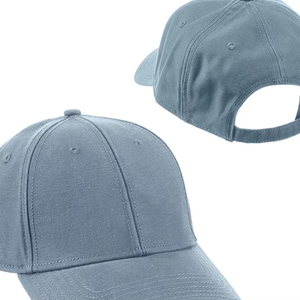 Gorra de Béisbol Personalizada Lisa de 6 Paneles, de Sarga de Algodón, con Visera Curva, Ajustable, para Logotipo Bordado OEM - Product Image 3