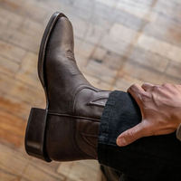 Bottes en cuir personnalisables pour homme et femme, hauteur genou, style cowboy, bottes de pluie