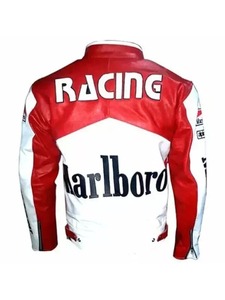 Chaqueta de Cuero para Motociclista Marlboro para Hombre - Product Image 2